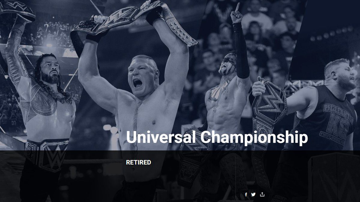 WWE Officially Retires The Universal Championship