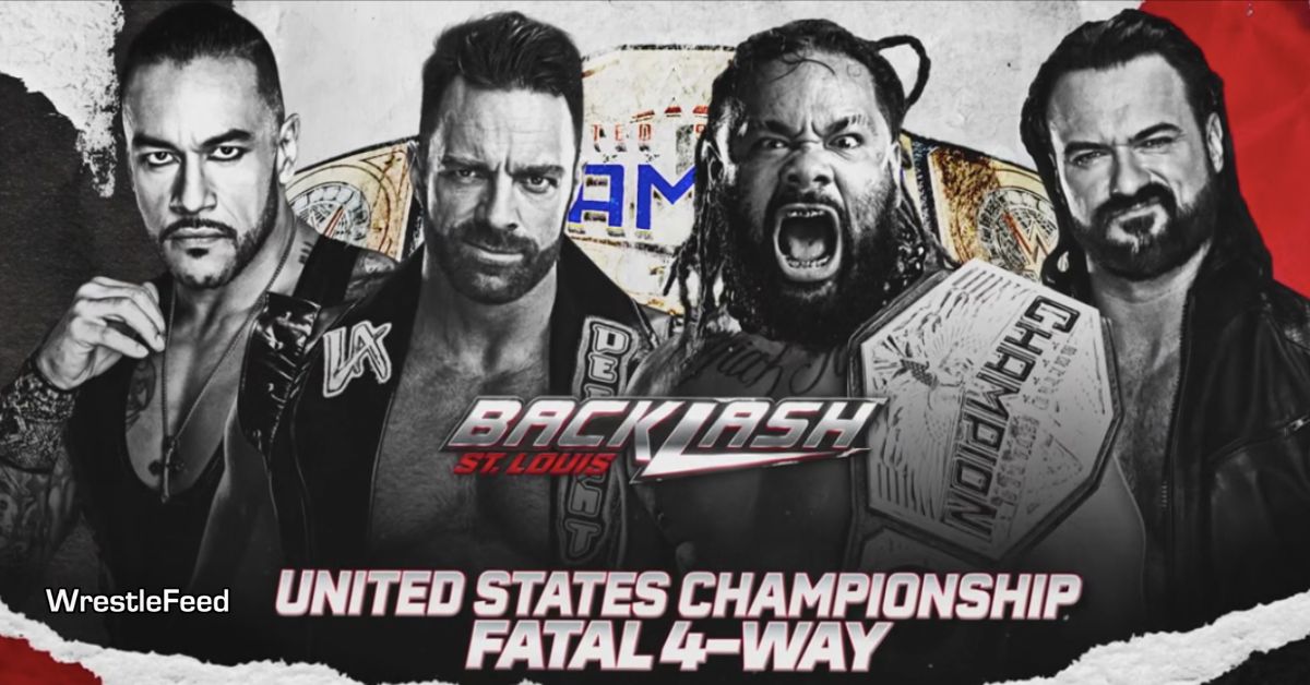 Damian Priest vs LA Knight vs Jacob Fatu vs Drew McIntyre WWE Backlash 2025 WrestleFeed App