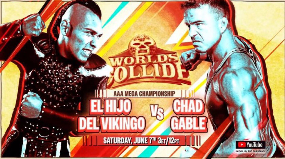 El Hijo del Vikingo vs Chad Gable for the AAA Mega Championship WWE Worlds Collide 2025