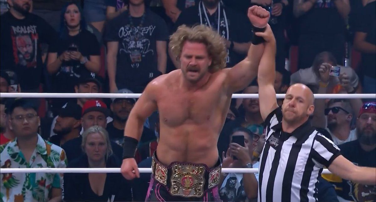 Hangman Adam Page Men's Owen Hart Cup Champion AEW Double Or Nothing 2025