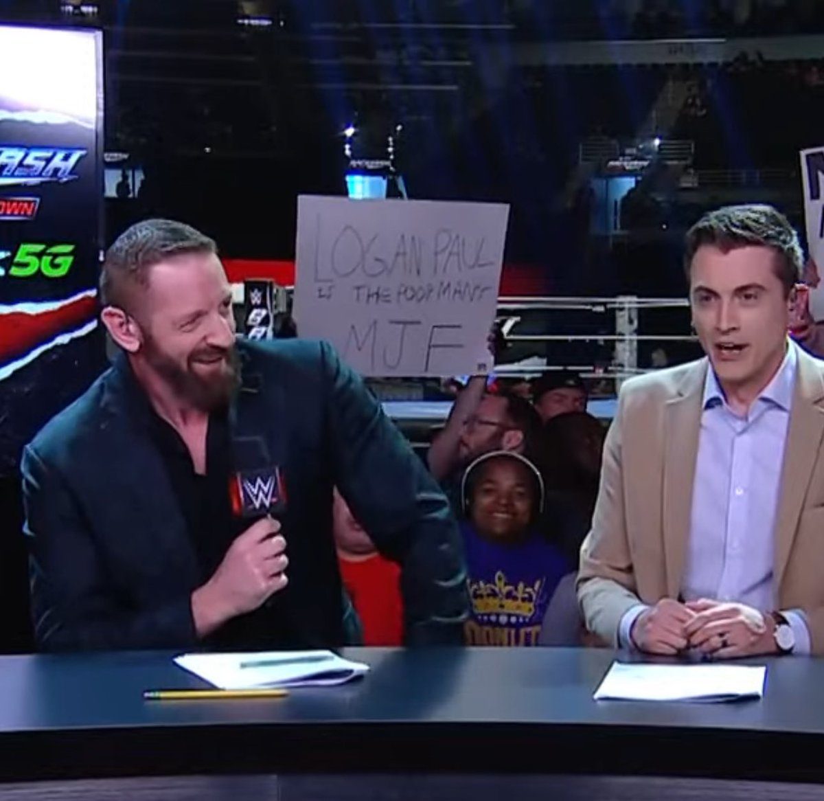 Logan Paul Is A Poor Man's MJF Fan Sign WWE Backlash 2025