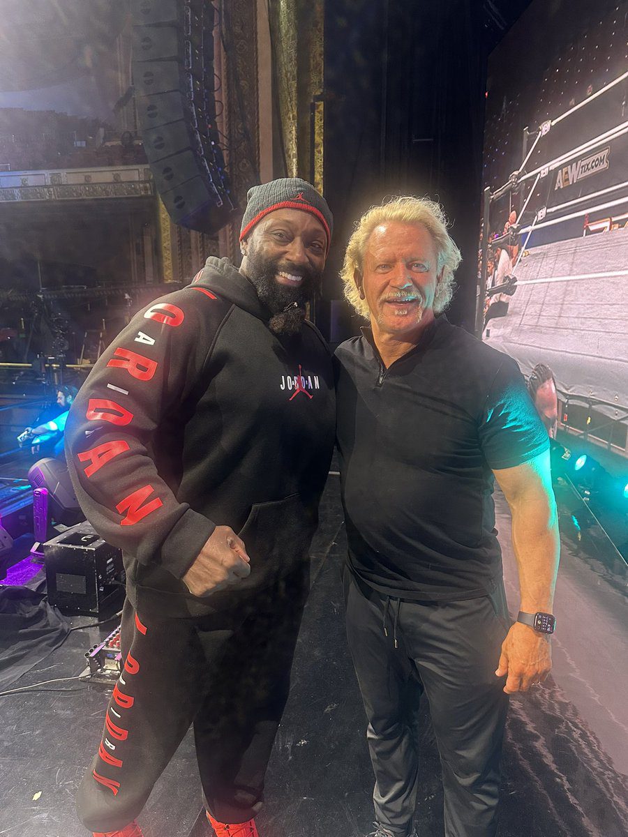 Monty Brown Jeff Jarrett Backstage AEW Dynamite Detroit May 7 2025