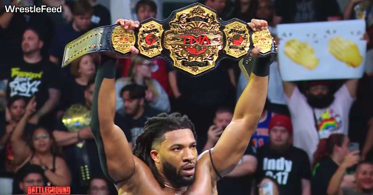 Trick Williams wins the TNA World Championship WWE NXT Battleground 2025 WrestleFeed App