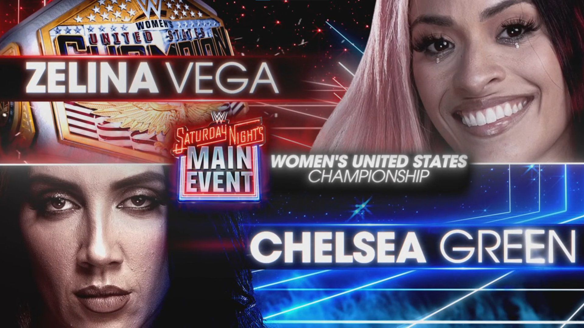 Zelina Vega vs Chelsea Green Women's United States Championship WWE Saturday Night's Main Event