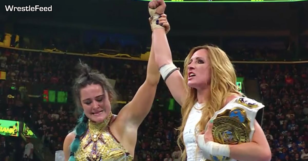 Becky Lynch defeats Lyra Valkyria to win the Women's Intercontinental Championship WWE Money In The Bank 2025 WrestleFeed App