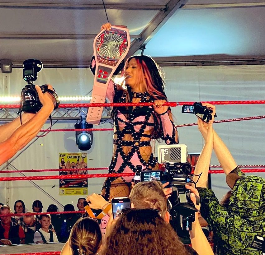 Mercedes Mone Sasha Banks Wins EWA Women's Championship