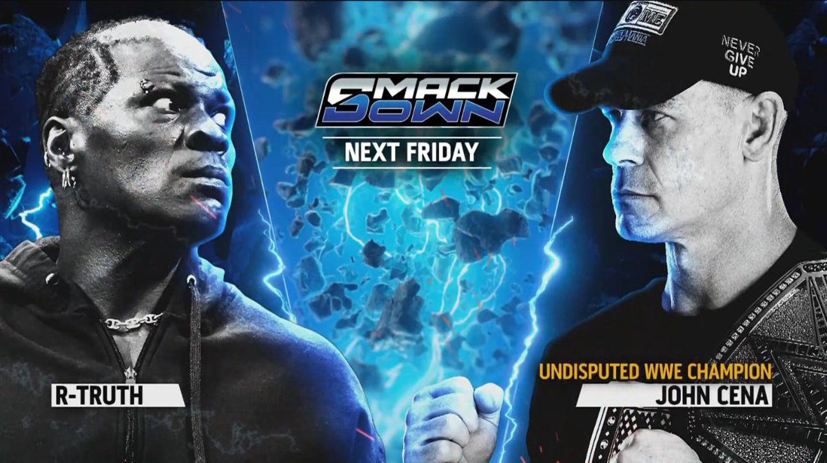 R-Truth Ron Killings vs John Cena WWE SmackDown 2025 Graphic