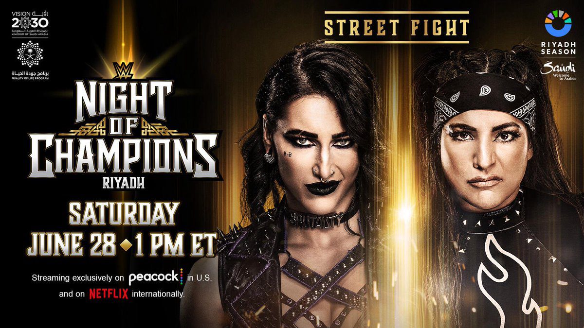 Rhea Ripley vs Raquel Rodriguez Street Fight WWE Night Of Champions 2025