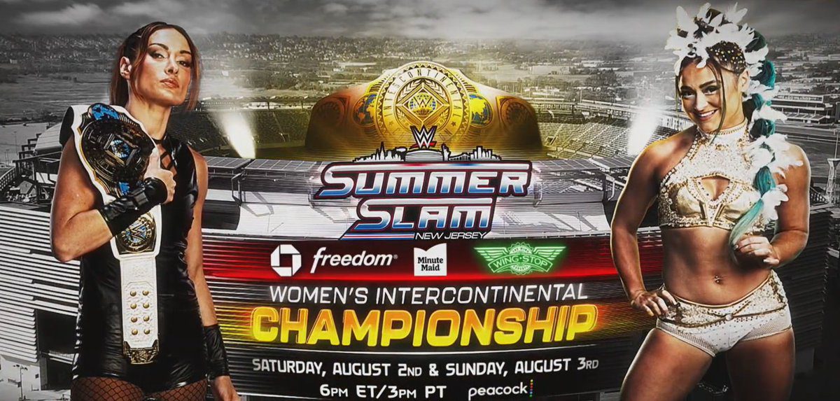 Becky Lynch vs Lyra Valkyria SummerSlam 2025 Graphic