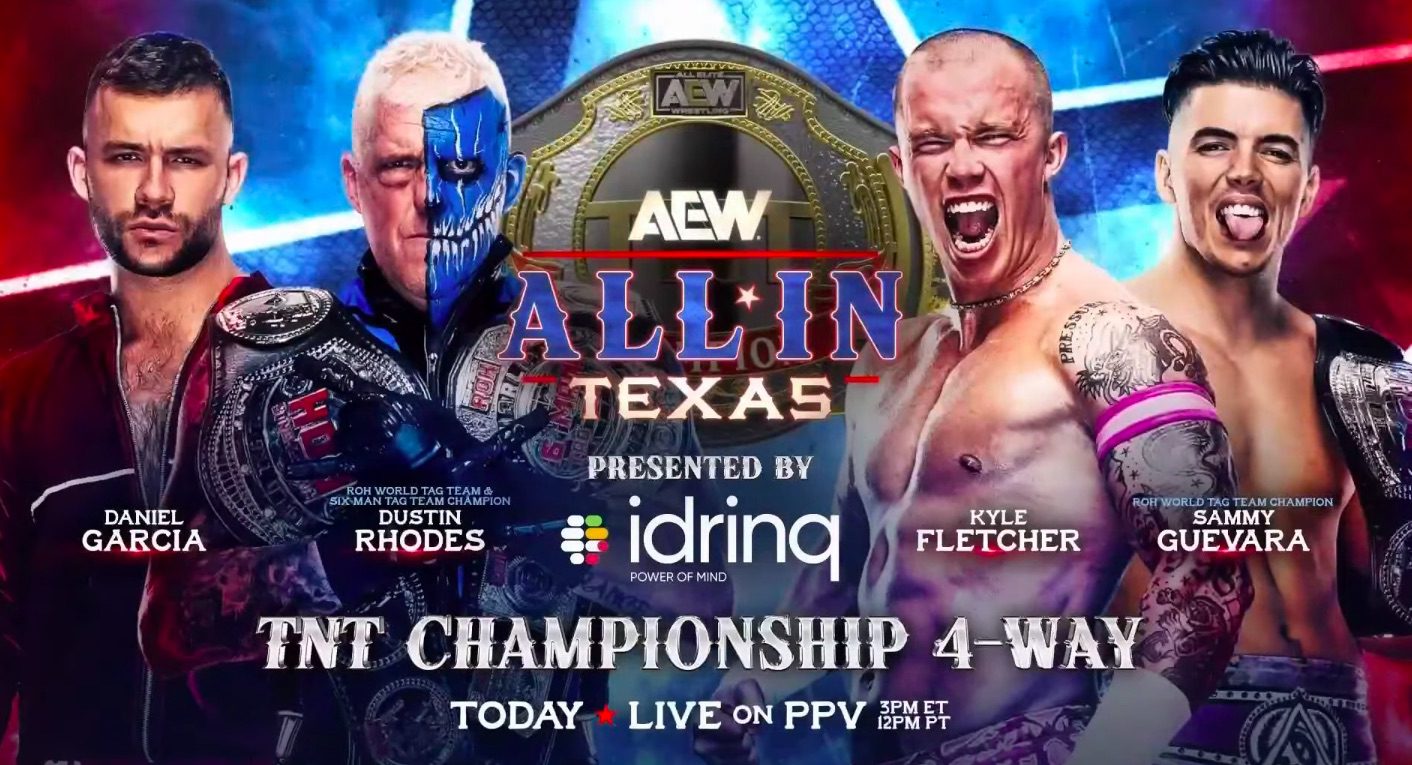 Daniel Garcia vs Dustin Rhodes vs Kyle Fletcher vs Sammy Guevara AEW All In Texas 2025
