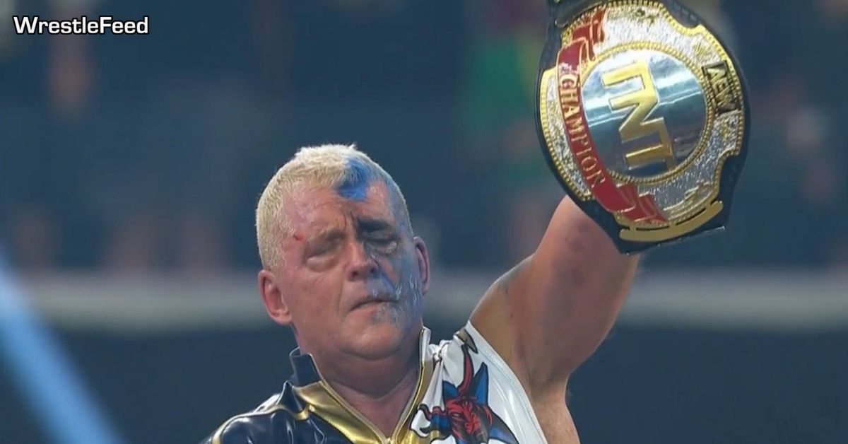 Dustin Rhodes wins TNT Championship AEW All In 2025 WrestleFeed App
