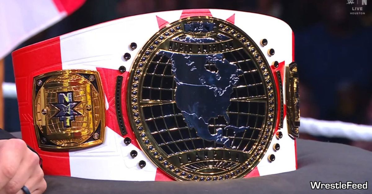 Ethan Page custom Canada NXT North American Championship Title Belt July 2025