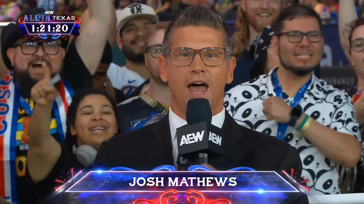 Josh Mathews AEW All In 2025