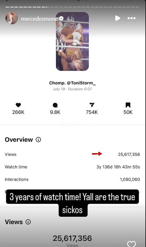 Mercedes Mone Toni Storm Non-PG Spot Viral Instagram