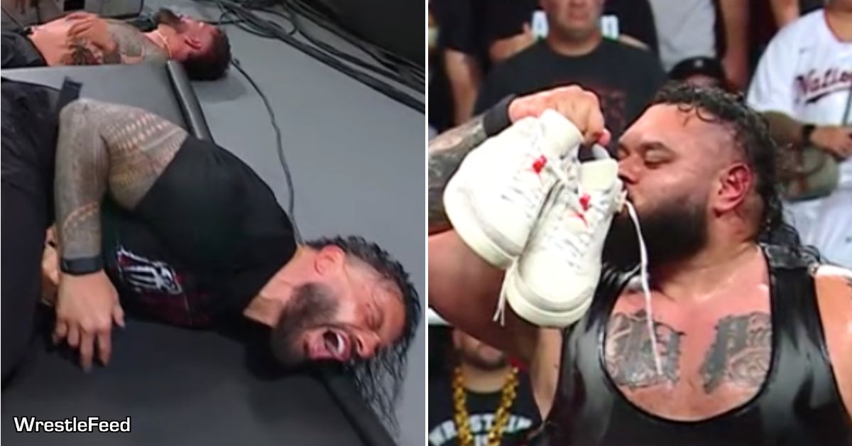 Roman Reigns' Sneakers Get Stolen On RAW (Video) - WWF Old School