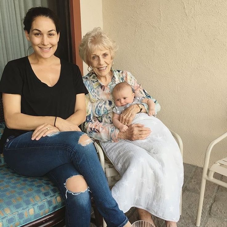 Brie Bella with her grandmother