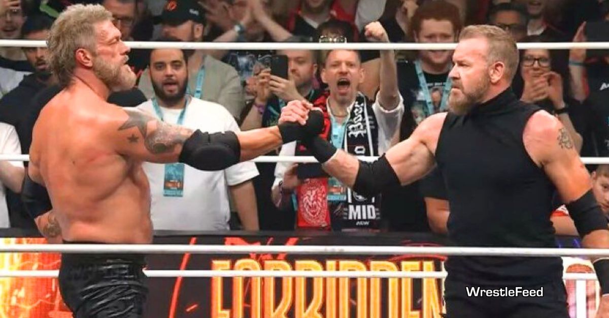 Edge Adam Copeland Cope Christian Cage Win AEW x NJPW Forbidden Door 2025 WrestleFeed App