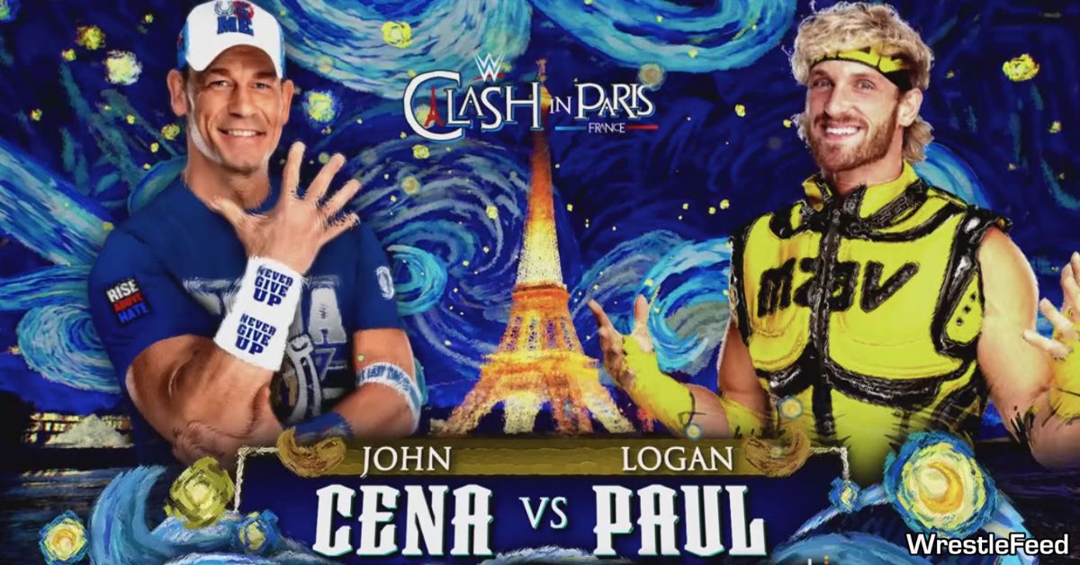 John Cena vs Logan Paul WWE Clash In Paris 2025 Graphic WrestleFeed App