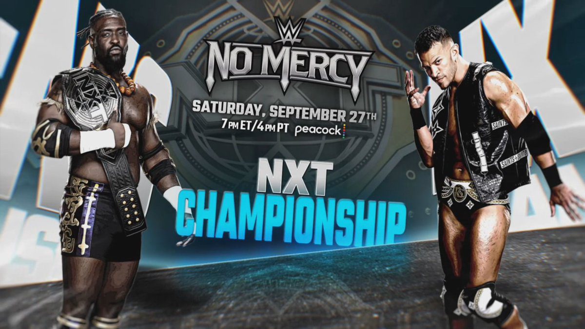 Oba Femi vs Ricky Saints Starks NXT Championship WWE No Mercy 2025