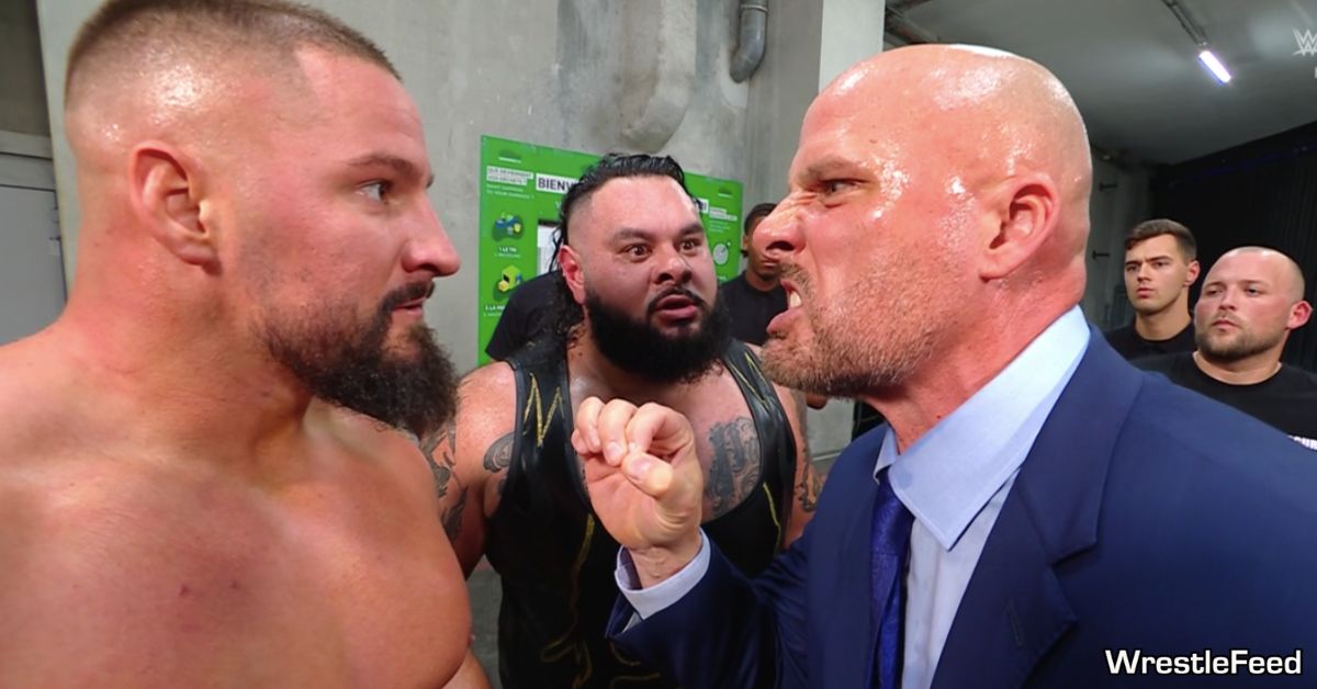Bron Breakker Bronson Reed Adam Pearce Angry WWE Clash In Paris 2025 WrestleFeed App