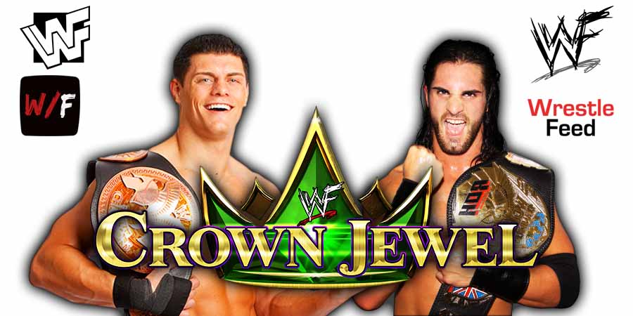 Cody Rhodes Vs Seth Rollins 1 Crown Jewel 2025 WrestleFeed App
