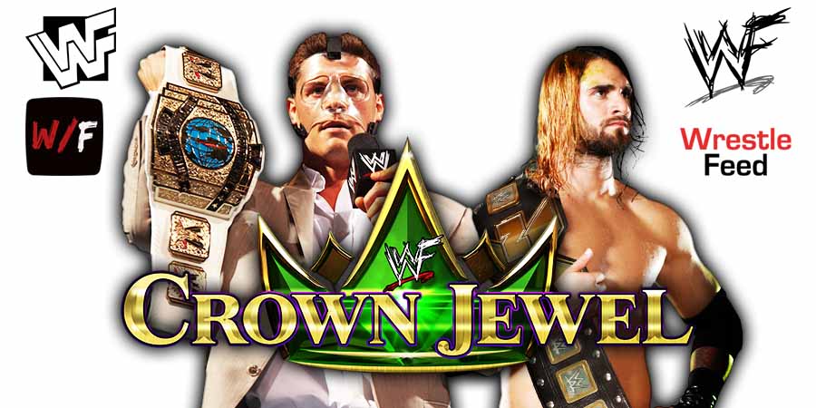 Cody Rhodes Vs Seth Rollins 3 Crown Jewel 2025 WrestleFeed App