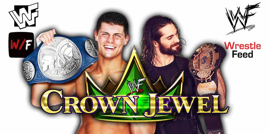 Cody Rhodes Vs Seth Rollins 4 Crown Jewel 2025 WrestleFeed App