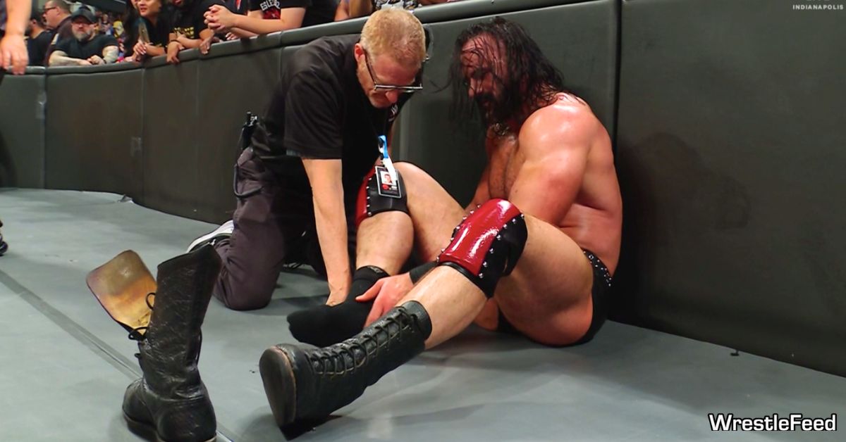 Drew McIntyre Hurt Injured Injury WWE Wrestlepalooza 2025 WrestleFeed App