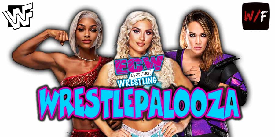 Jade Cargill Vs Tiffany Stratton Vs Nia Jax 1 Wrestlepalooza 2025 WrestleFeed App