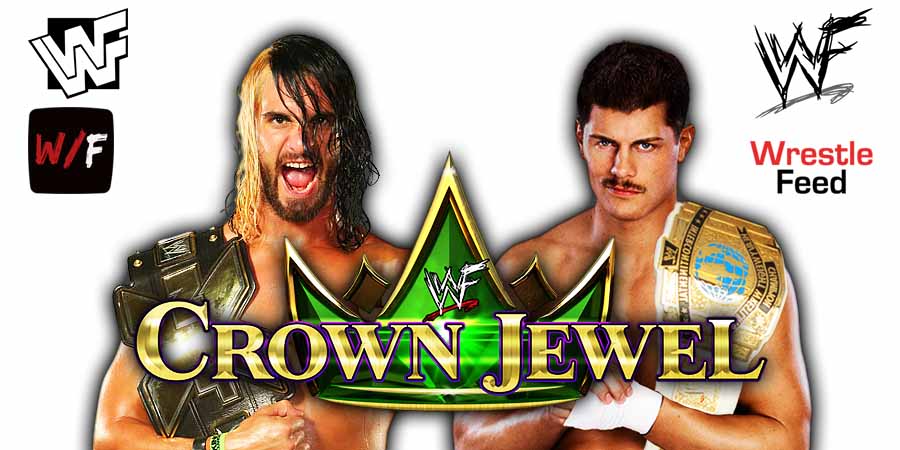 Seth Rollins vs Cody Rhodes 6 Crown Jewel 2025 WrestleFeed App