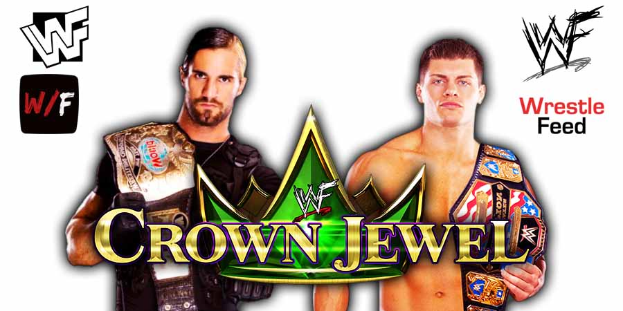 Seth Rollins vs Cody Rhodes 7 Crown Jewel 2025 WrestleFeed App