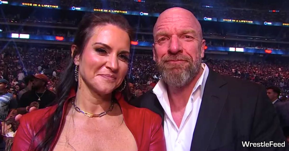 Stephanie McMahon Triple H at Canelo Alvarez vs. Terence Crawford boxing match September 13 2025 WrestleFeed App