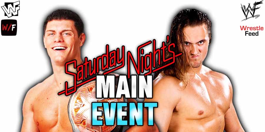 Cody Rhodes VS Drew McIntyre 2 SNME Saturday Night's Main Event 2025 WrestleFeed App