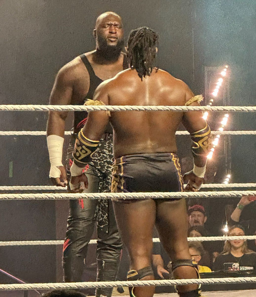 Omos vs Oba Femi Face To Face WWE NXT Live Event October 10 11 2025
