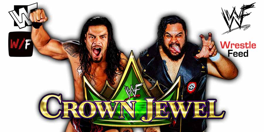 Roman Reigns Vs Bronson Reed 1 Crown Jewel 2025 WrestleFeed App