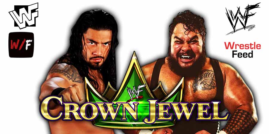 Roman Reigns Vs Bronson Reed 3 Crown Jewel 2025 WrestleFeed App