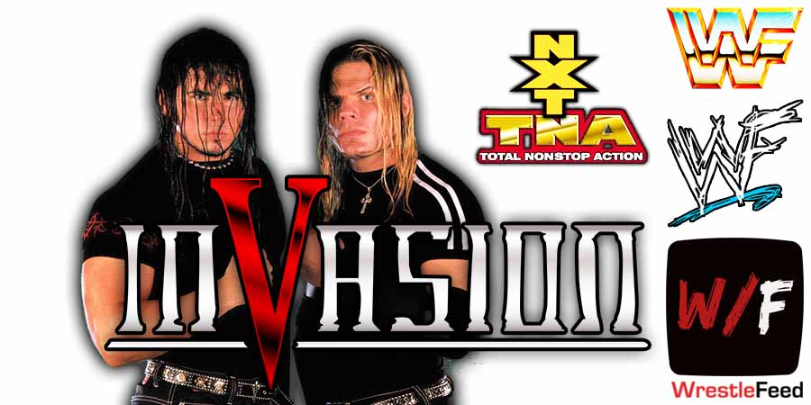 The Hardy Boyz Matt Jeff Hardy 1 NXT TNA Invasion Showdown WrestleFeed App