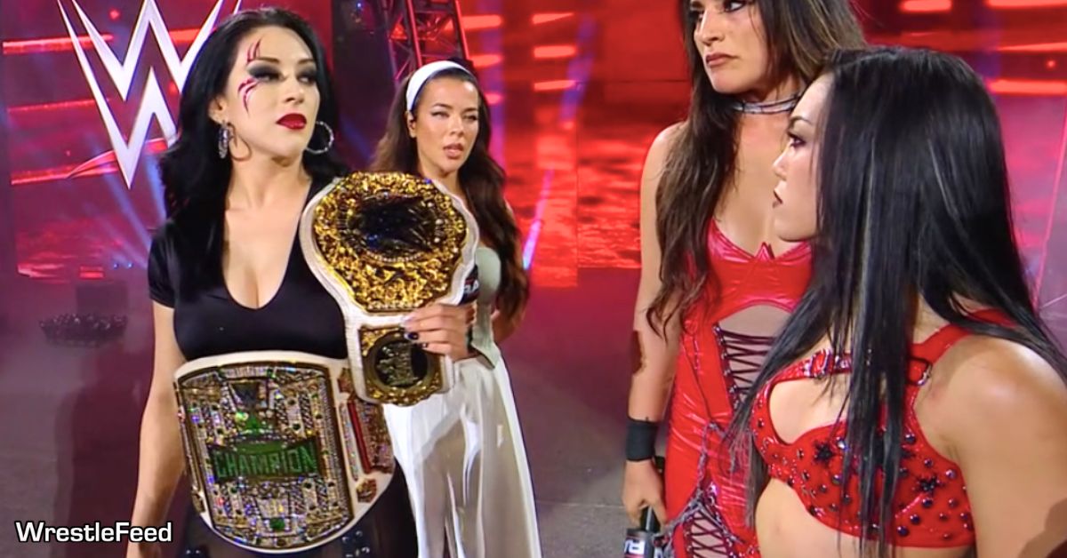 Women's World Champion Crown Jewel Champion Stephanie Vaquer Jackie Redmond Raquel Rodriguez Roxanne Perez WWE RAW October 13 2025 WrestleFeed App