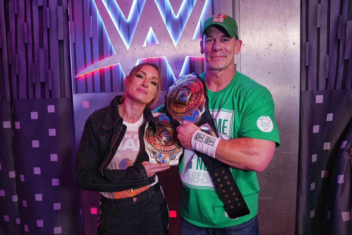 Becky Lynch Women's Intercontinental Champion John Cena Backstage WWE RAW November 10 2025