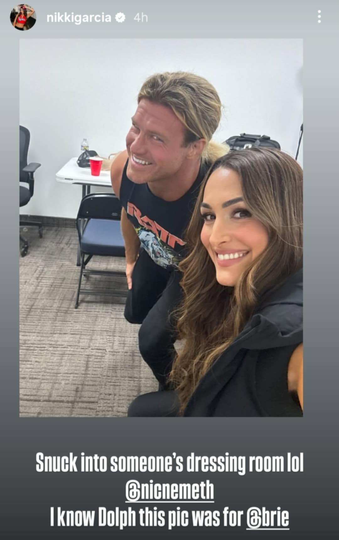 Dolph Ziggler Nic Nemeth Nikki Bella Garcia WWE RAW Backstage November 17 2025