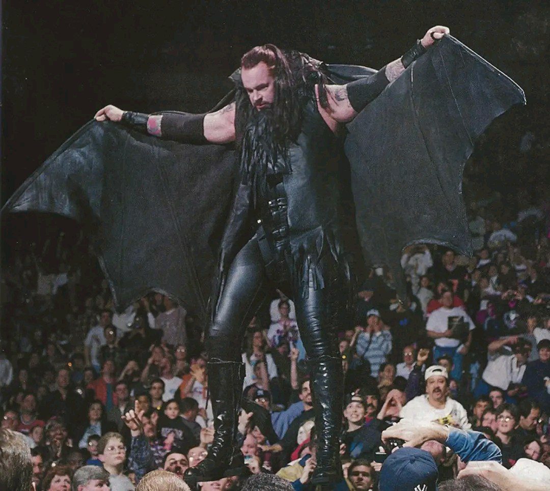 The Undertaker Survivor Series 1996 Bat Wings Batwings Batman Entrance