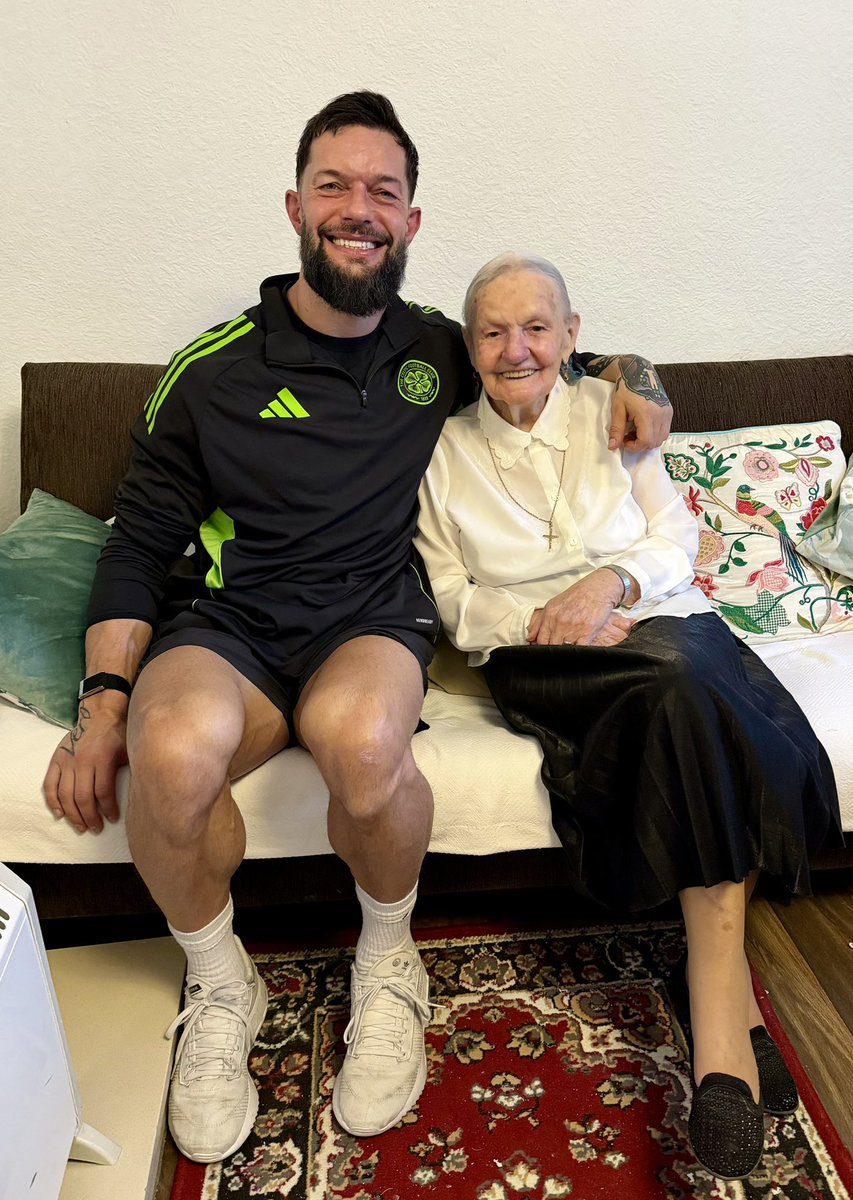 Finn Balor with his 94 year old grandmother in January 2026
