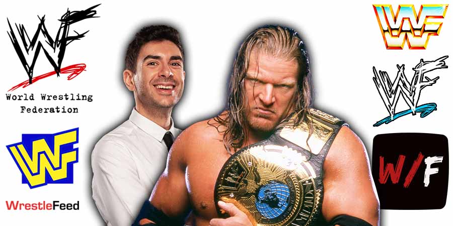 Tony Khan And Triple H Article Pic WrestleFeed App