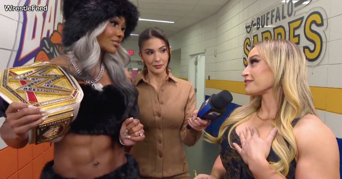 WWE Women's Champion Jade Cargill Cathy Kelley Jordynne Grace SmackDown January 2 2026 WrestleFeed App