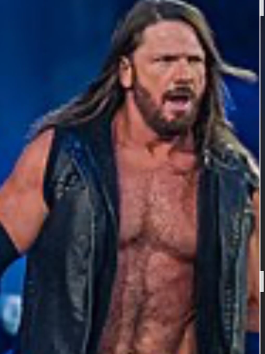 AJ Styles pixelated low quality photo posted by Shane McMahon