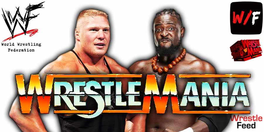 Brock Lesnar Vs Oba Femi 1 WrestleMania 42 WrestleFeed App
