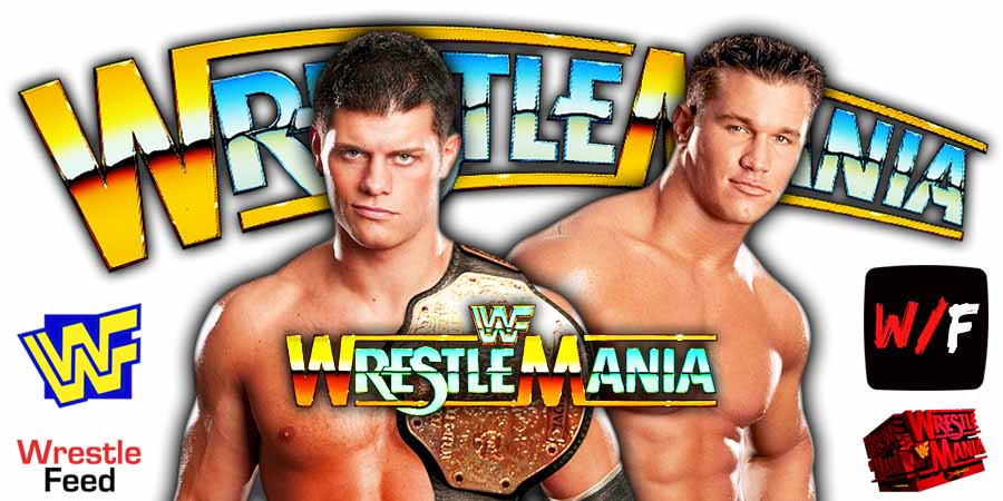 Cody Rhodes Vs Randy Orton 2 WrestleMania 42 WrestleFeed App