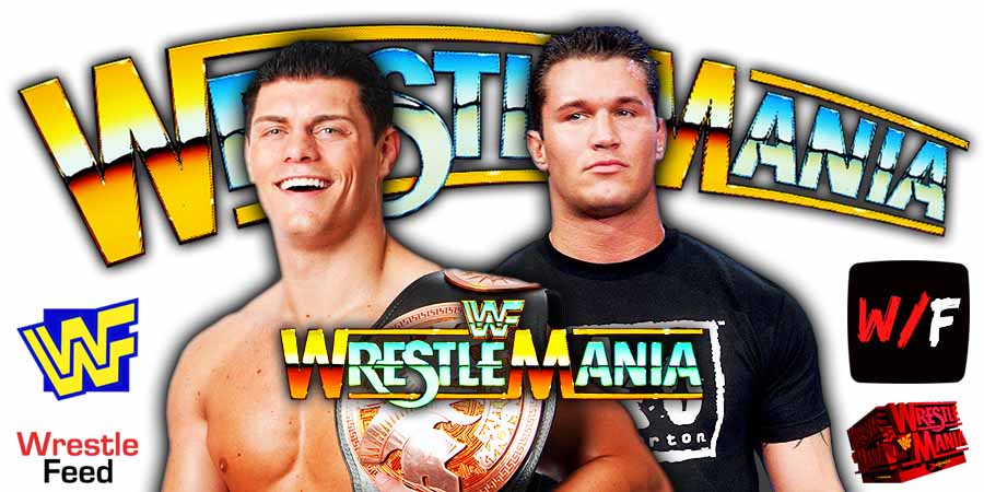 Cody Rhodes Vs Randy Orton 4 WrestleMania 42 WrestleFeed App