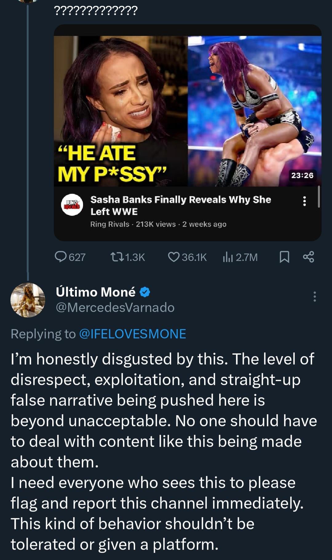 Mercedes Mone Triple H YouTube Thumbnail