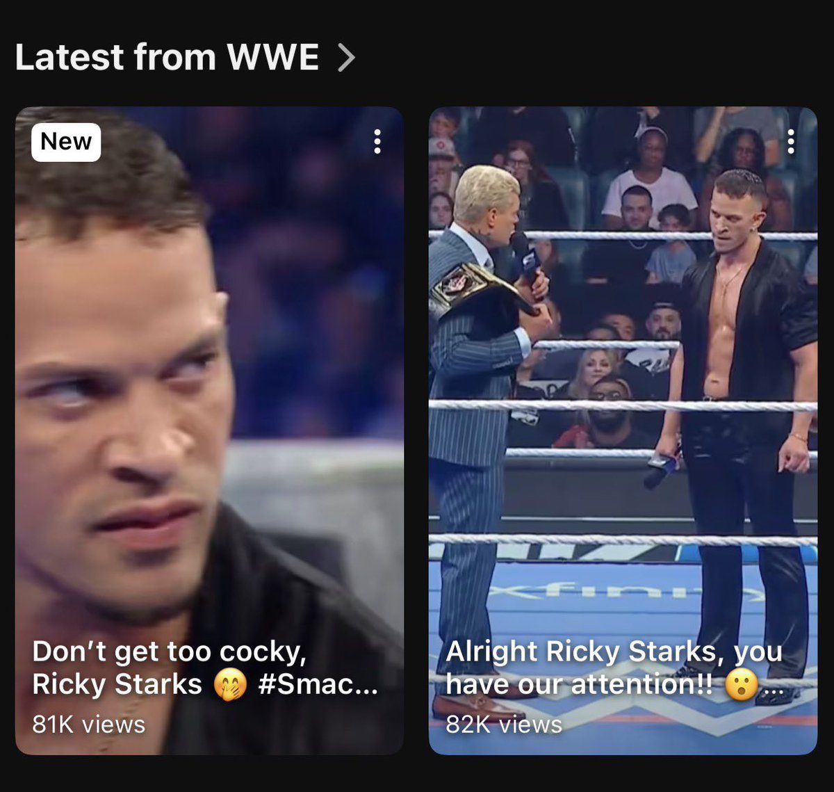 Ricky Starks WWE SmackDown Botch
